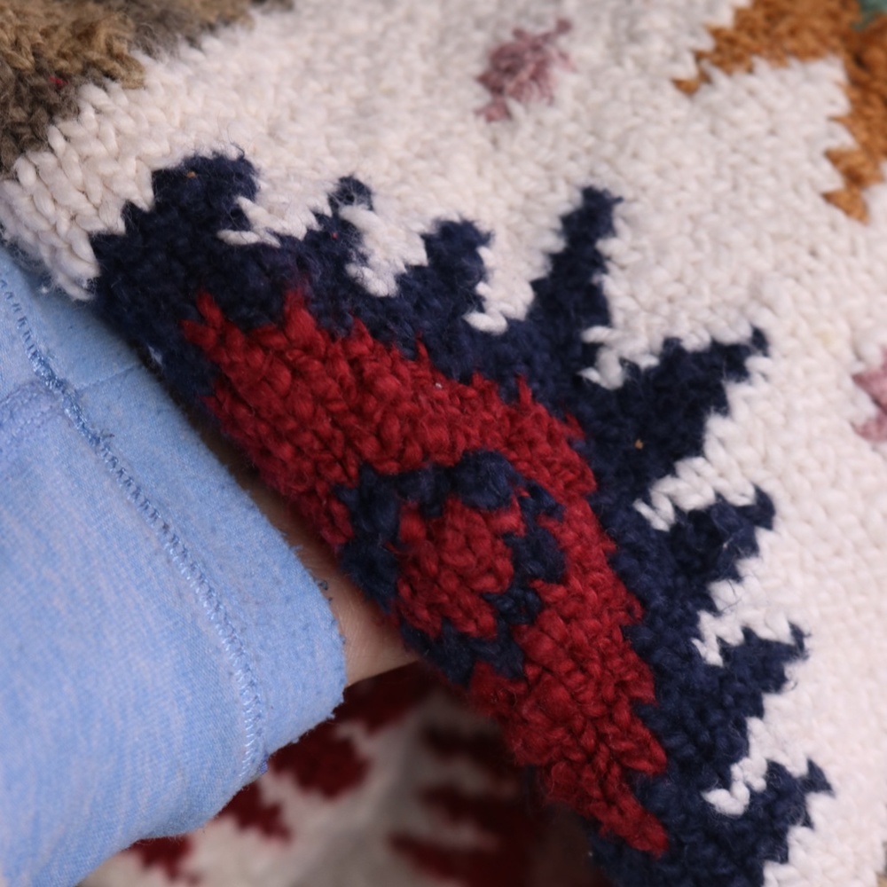 L.L. Bean Multicolor Patterned Crew Neck Sweater - image 6